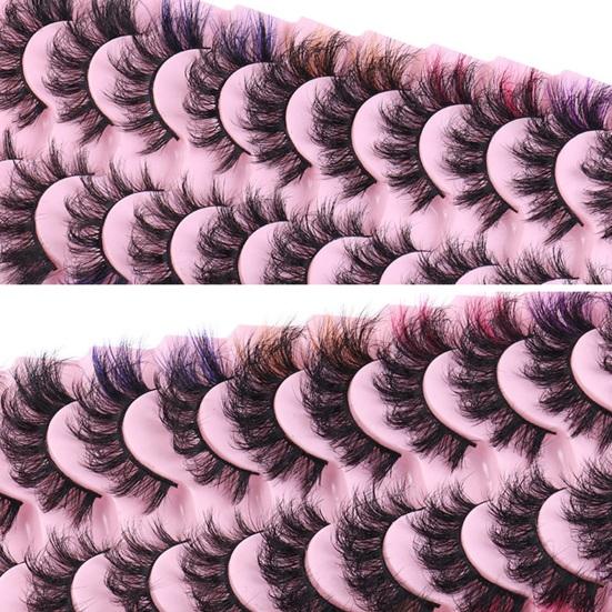 10 Paar falsche Wimpern, hohe Nachahmung, nerzfarben, gekruselt, dichte  Wimpern, knstliche Wimpern fr salonhnliche Verlngerungen gnstig kaufen   Preis, kostenloser Versand, echte Bewertungen mit Fotos  Joom