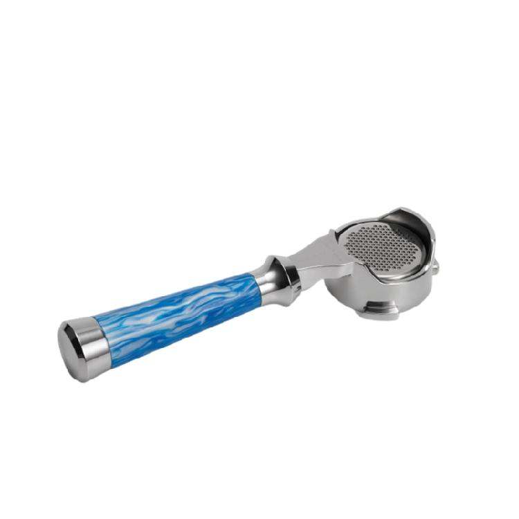 Stainless Steel Bottomless Portafilter Wood Handle Filter Basket for Espresso Machine Rustproof Coffee Accessories