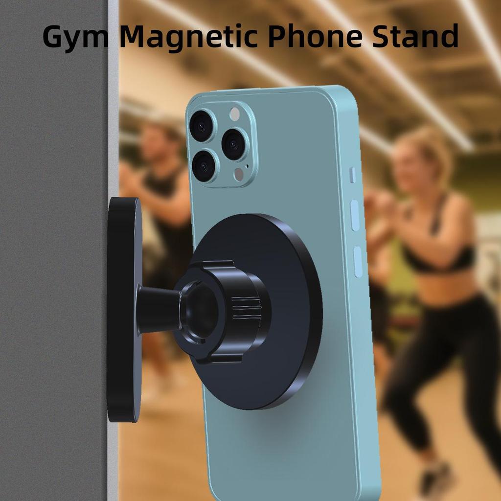 Aluminium Dual-Sided Magnetischer Handyhalter für Fitnessstudio, Laufband und Golfwagen
