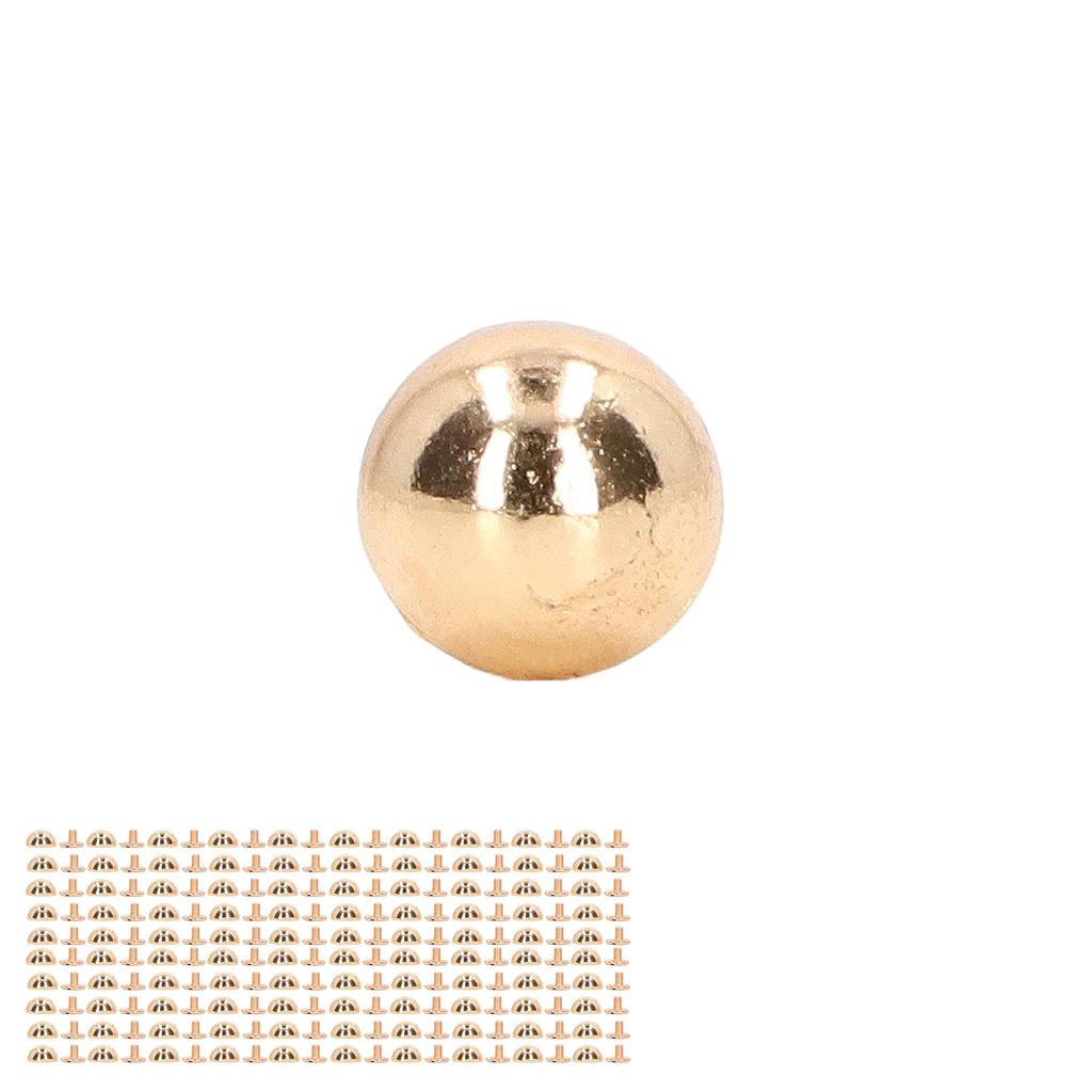 8mm 100 Sets Leather Rivets Kit Round Mushroom Shape Electroplating Decorative Rivets Tubular Metal Studs for DIY Craft