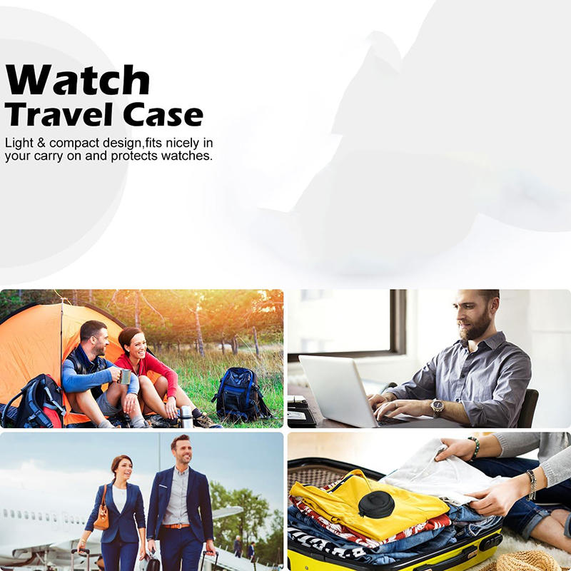 Portable Watch Travel Case Waterproof Watch Holder Zippered Smartwatch Single Watch Organizer EVA Watch Storage Box
