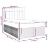 VidaXL Sommier à lattes de lit avec matelas Gris clair 140x190cm Tissu 3292051