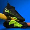 Hohe Fußballschuhe Herren Sommer Trainings- und Wettkampfschuhe Gummisohle Sportschuhe und Tasche Zubehör