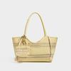 Niche lazy seaside beach bag hollow shoulder tote bag mesh handmade summer woven bag women