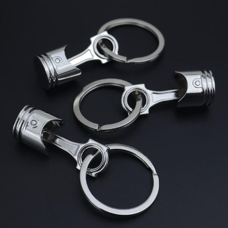 Personalized Car Engine Piston Keychain Pendant Car Modification for Creative Gifts for Key Ring for Men Boys Drivers Ca