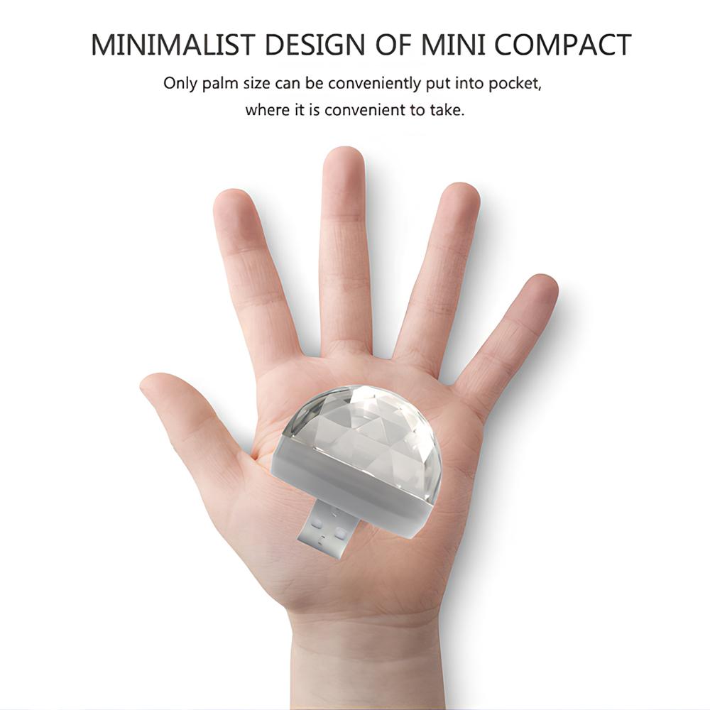 Samochodowe światło ambientowe USB DJ RGB Mini Kolorowe światło dźwiękowe do muzyki Interfejs USB-C Interfejs Apple Impreza świąteczna Karaoke