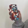 Korean Colorful Blocked Striped Vortex Pattern Phone Case For iPhone 16 11 12 13 14 15 Pro Max SE XR X XS 7 8 Plus Soft Cover