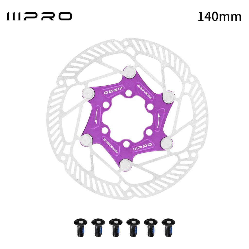 160mm 140mm Centerlock Brake Disc Floating 160mm 140mm 6 Screws Disc Rotor Cooled Lightweigh for Mtb Road Mountain Bike