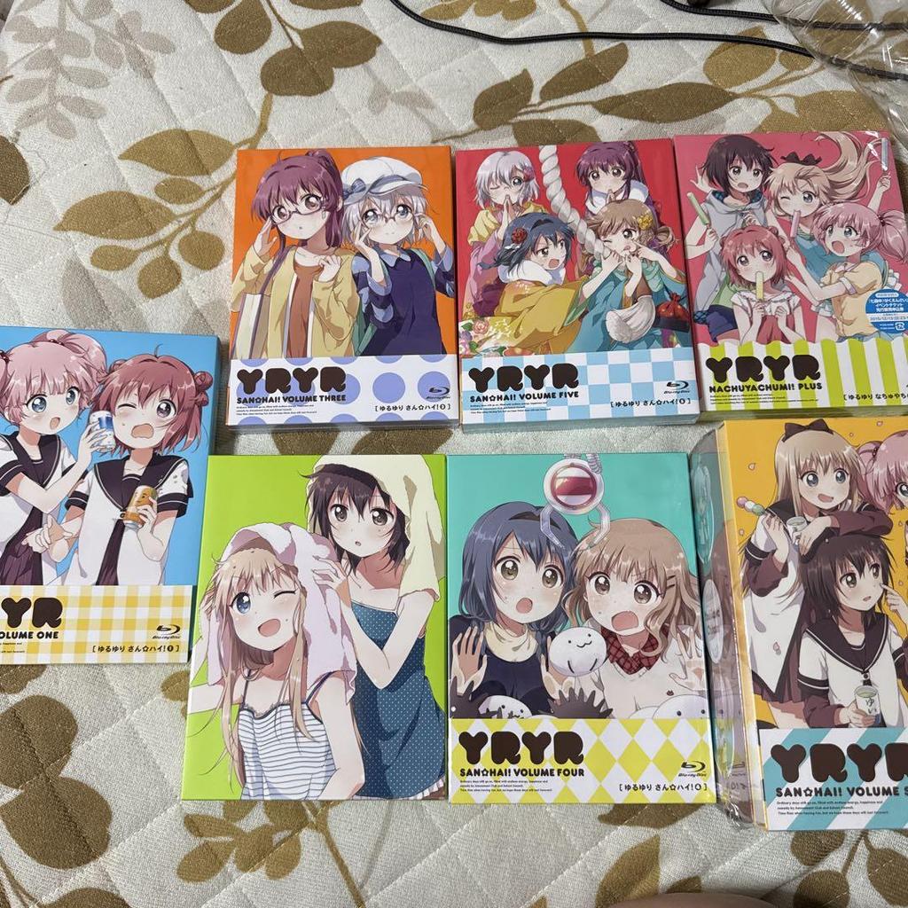 [USED] YuruYuri Sanhai! Blu-ray Nendoroid Complete 6 Volumes Nachuyachumi+