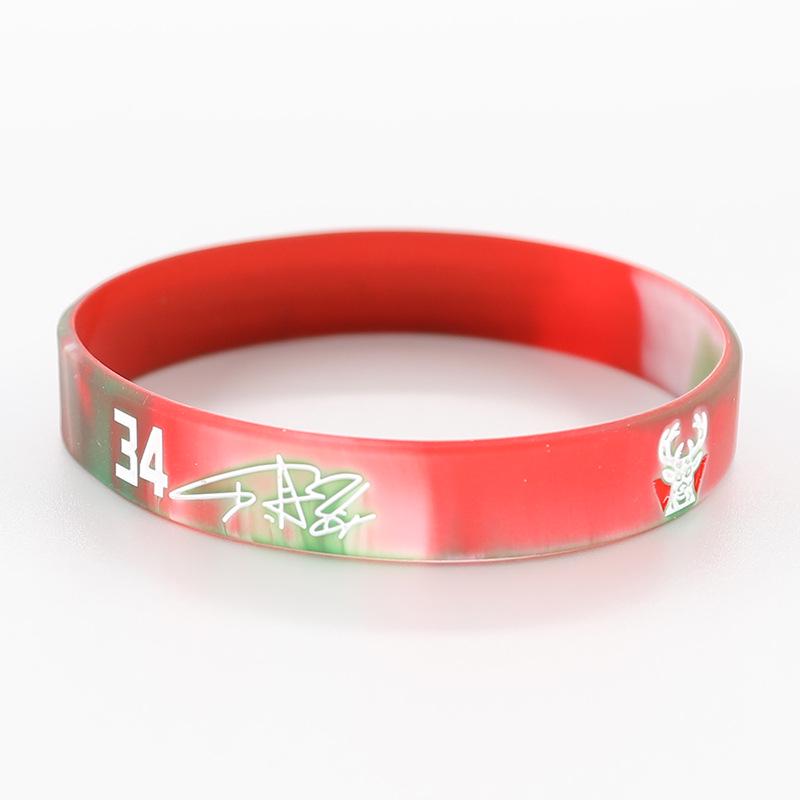 Thickened Luminous NBA Basketball Silicone Wristband: Harden, LeBron, Curry, Irving Edition