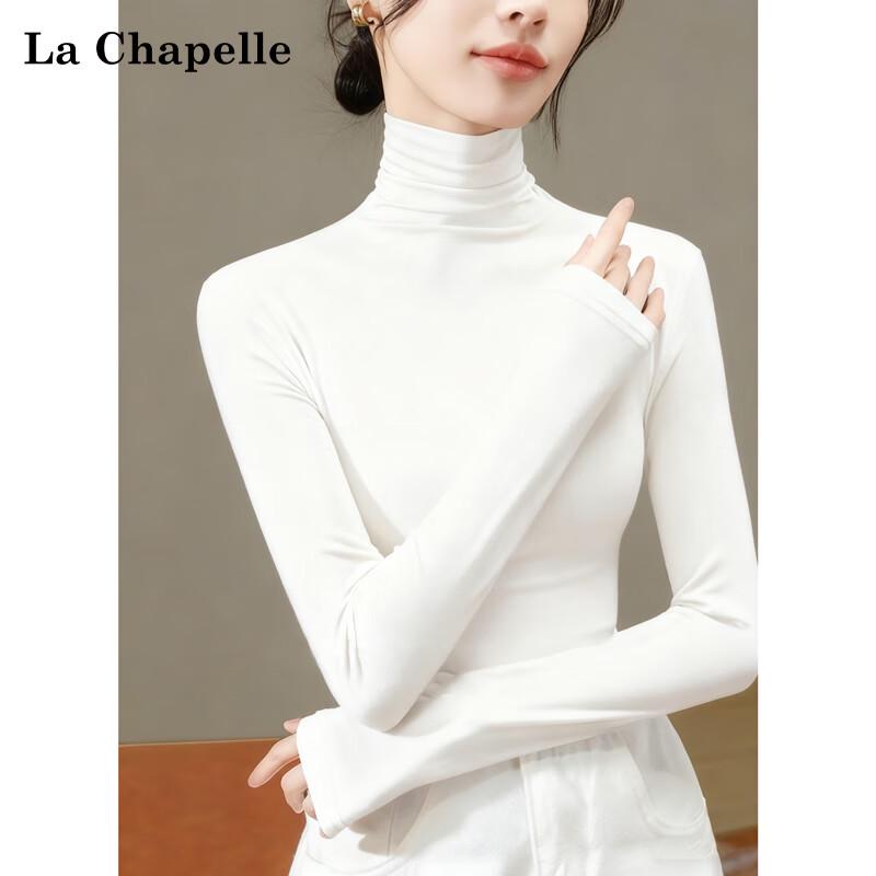 La Chapelle Women's Slim-Fit Turtleneck Long Sleeve Base Layer Top