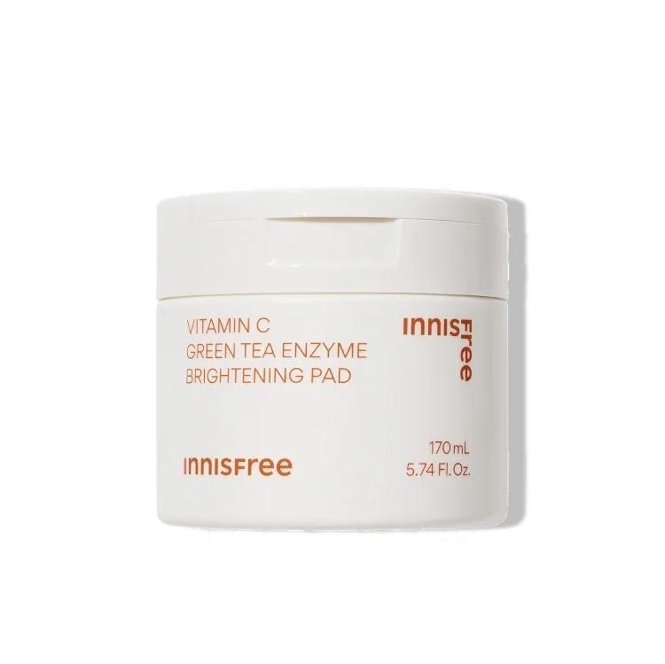 Innisfree Vitamin C Tone-Up Radiance Toner Pads Brightening Skincare 60 Pads / 170mL