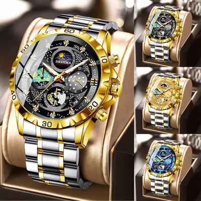 Montre de course à pied étanche et lumineuse pour homme avec réveil