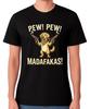 Pew Pew Madafakas Dog T-Shirt Funny Cartoon Dog Humour Graphic Unisex Tee