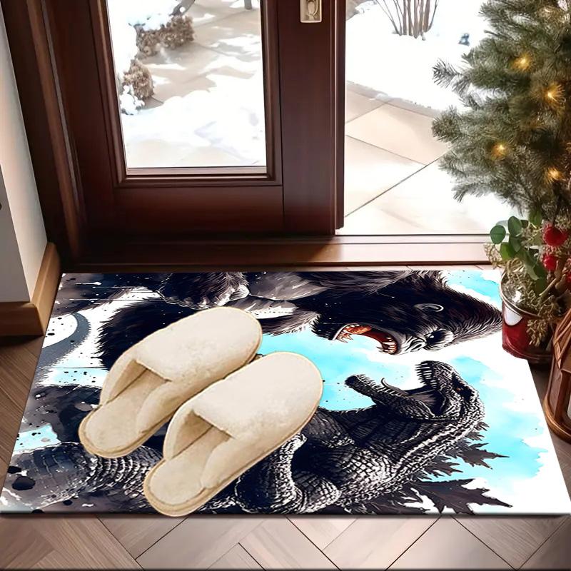 Giant Monster Rampage Area Rug Suitable for Indoor And Outdoor,Carpets for Kitchens, Homes, Offices, Living Rooms,Home Decor,Christmas Gift