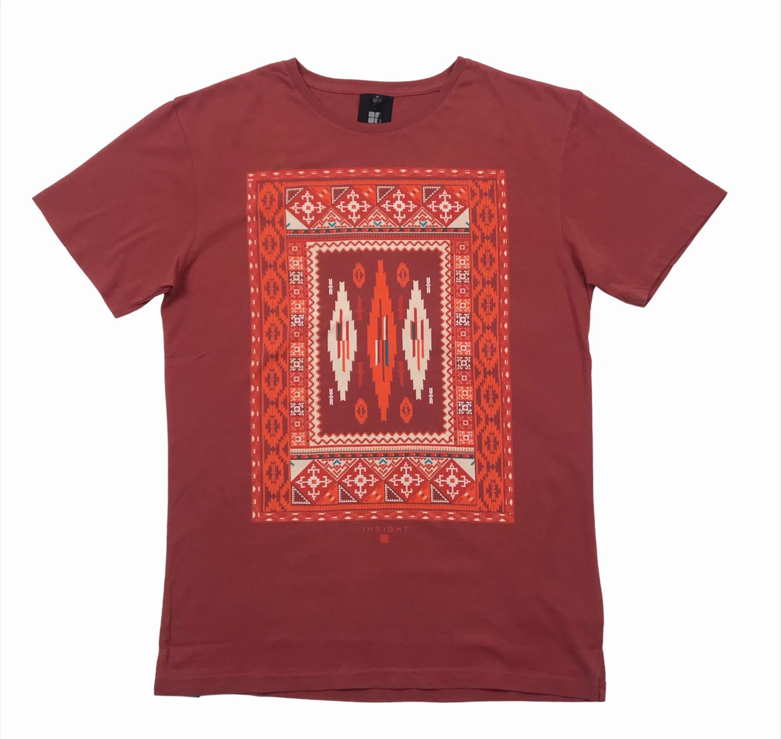 Insight Mexi Block Print Red T-Shirt 3XL