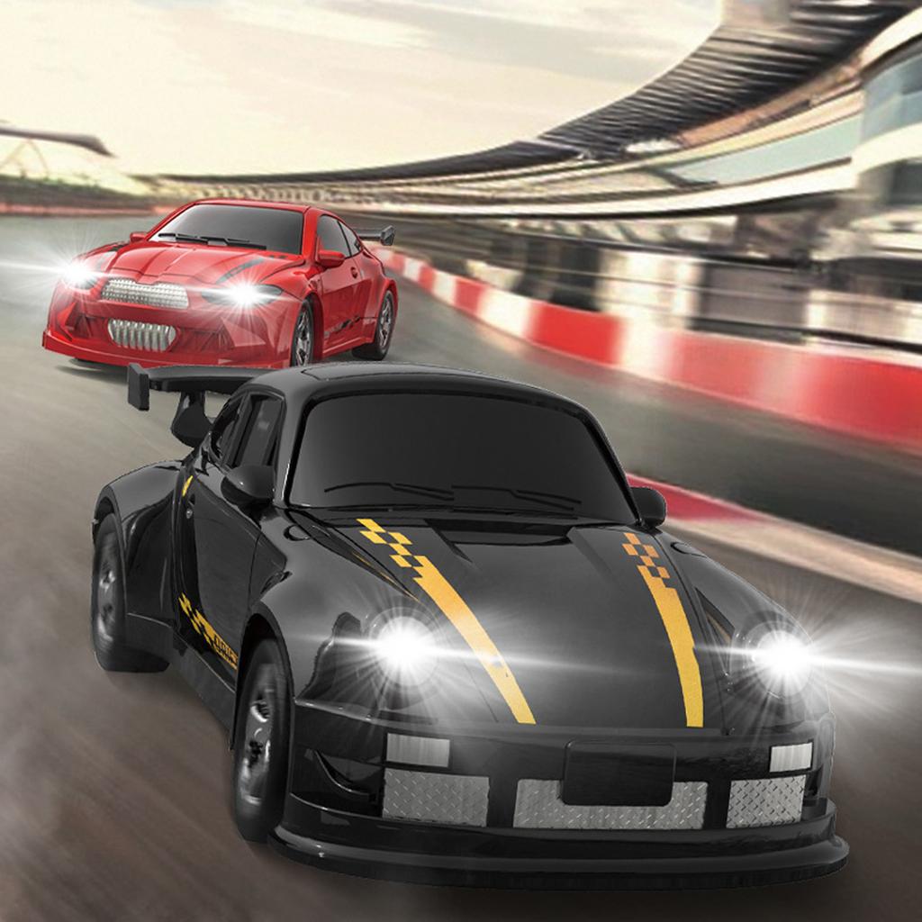 1/64 RC Drift Car Racing Remote Control Desktop Full Scale Drift Car 4WD Mini Children's Toy with Light