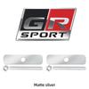3D Aluminum GR SPORT logo Emblem RACING Badge Auto Body Trunk Deccor Sticker for Toyota Alphard Avensis Prius Verso Crown Yaris