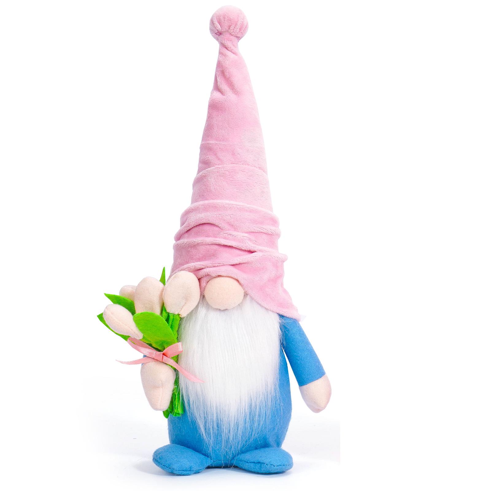 Mother s Day Faceless Doll: Heart Tulip Gnome Decoration Gift