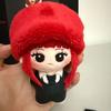 10cm Kpop Idol Doll Keychain JENNIE WINTER Minjeong Cartoon Doll Pendant Backpack Display Keyrings Charm Birthday Gift