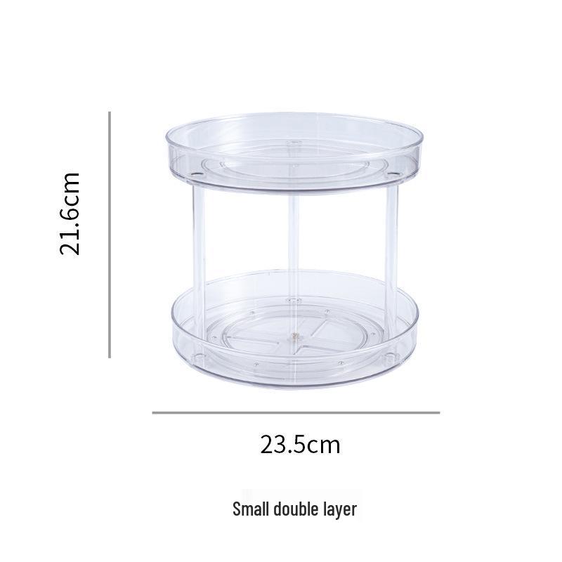 Multifunctional Rotating Storage Rack for Kitchen, Spice, Fruit, Cosmetics - Single, Double, or Triple Layer Tray