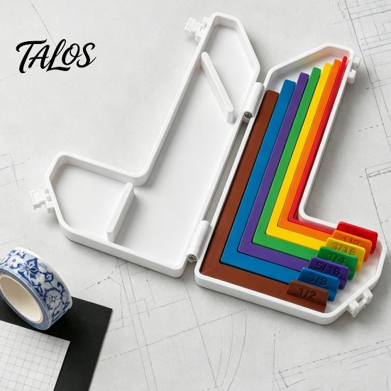 Righello per Artigianato su Carta 1 Set Strumento Guida per Allineamento, 7 Distanziatori 1/16 1/2 Pollice per Creazione di Biglietti Artigianato Preciso, Kit Fai-da-te per Scrapbooking con Custodia