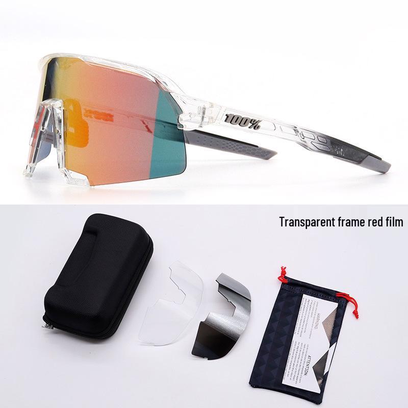 

Велосипедні окуляри S3: Сонцезахисні окуляри для шосейного велосипеда UV400 Anti-UV з 3 змінними лінзами.