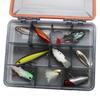 4-Latch K-Style Lure Box - Single-Layer Fishing Tackle Case with 4-Color Adjustable Inserts