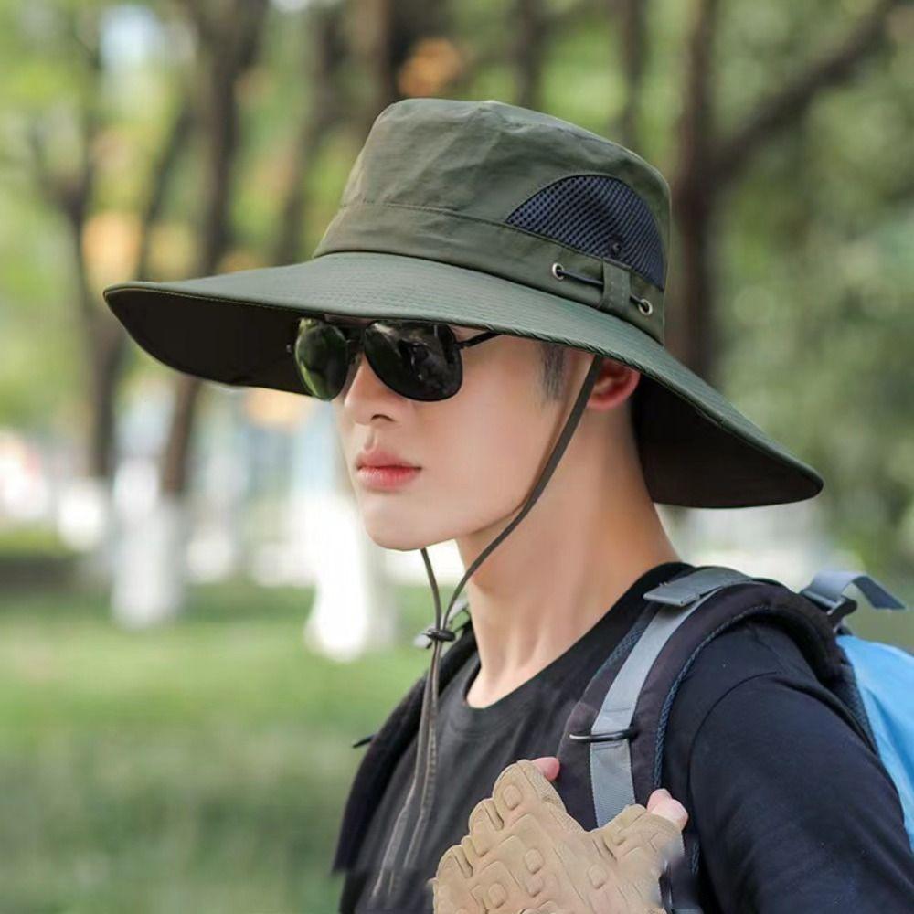 Quick Dryng Fisherman Cap UV Protection Bucket Hat Summer Sun Hat Outdoor