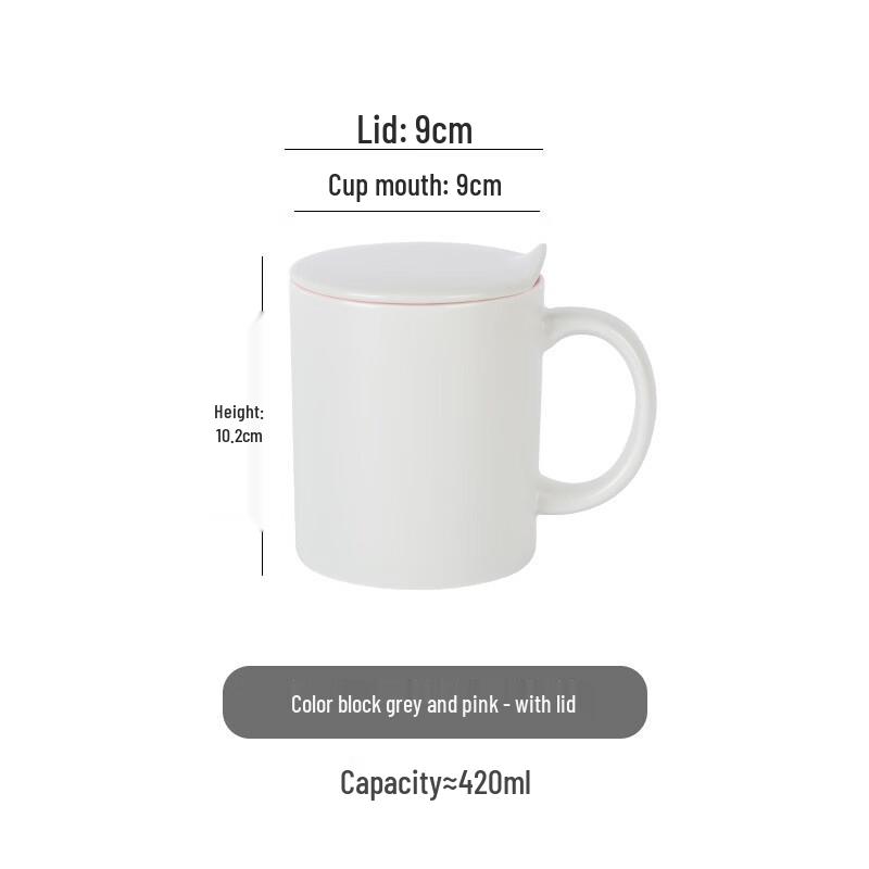 

Color Glazed Ceramic Mug with Lid