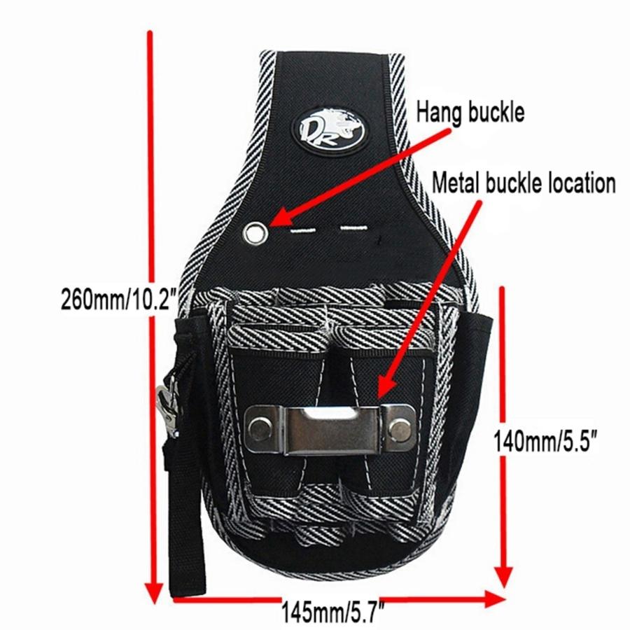 1 Pcs Electrician Waist Tool Belt Bag Portable Screwdriver Pocket Pouch Multifunctional Utility Hardware Tools Storage Holder