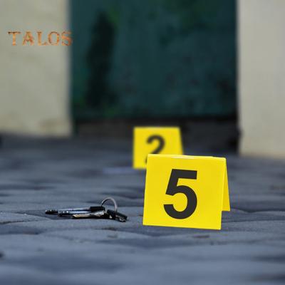 10Pcs Crime Scene Number Sign Decoration Reusable Double-Sided Acrylic 1 To 10 Mini Evidence Marker Table Sign Detective Clue Party Ornament