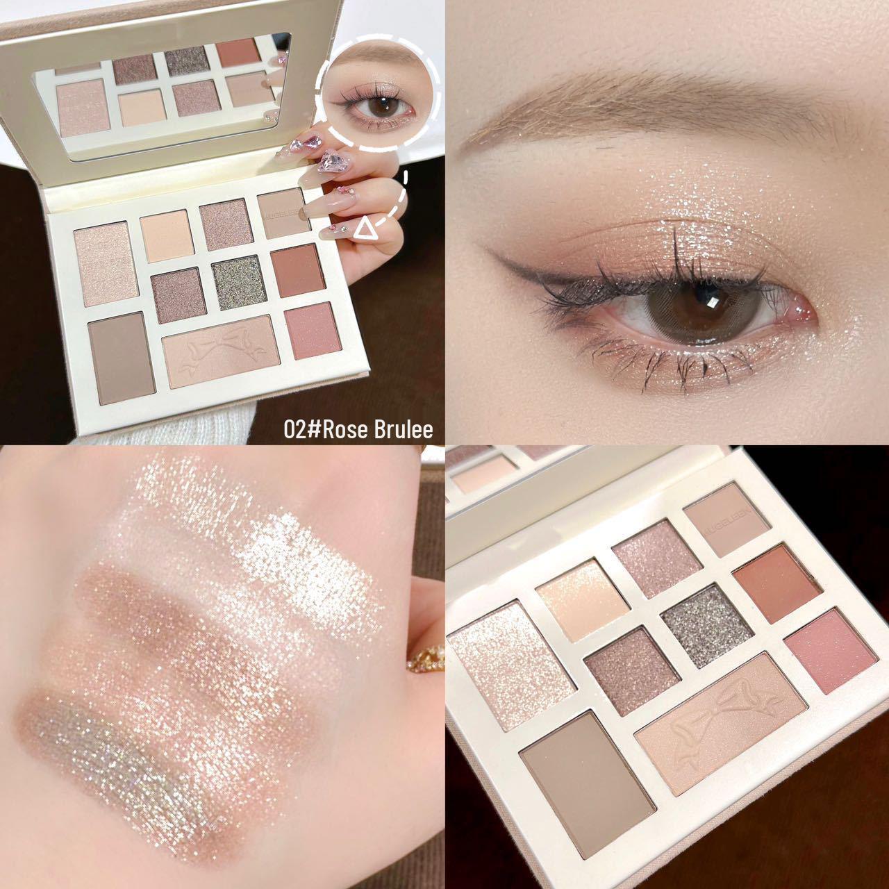 

Романтическая палетка теней для век в земляных тонах: Матовые и мерцающие, Стойкие, Не размазываются, Оттенки коричневого цвета молочного чая