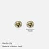 Simple Crystal Stud Earrings Fashion Women December Birthstone Colorful Diamond Earrings for Girls Gift
