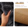 Black Bubbles Plush Sofa Cushion Couch Covers Solid Color Winter Thicken Sofa  Towel L Corner Soft Slipcovers Living Room Decor