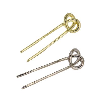 Minimalists Gold Tone Shape Hair Stick Durability Stainless Steel Hairpin for Modern Women Seeking Styles