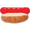Soft Plush Dog Toy Hot Dog Shape Detachable Sound Exquisite Doll Toys for Cats Dogs