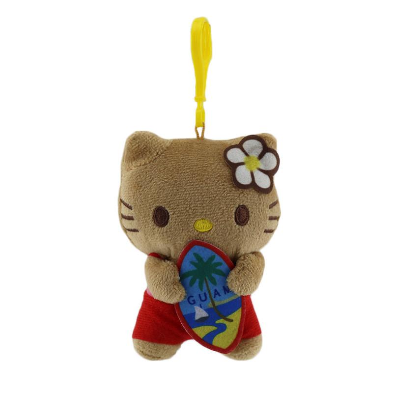 Black Skin Cute Hawaiian Themed Plush Toy Pendant For Bag Decoration