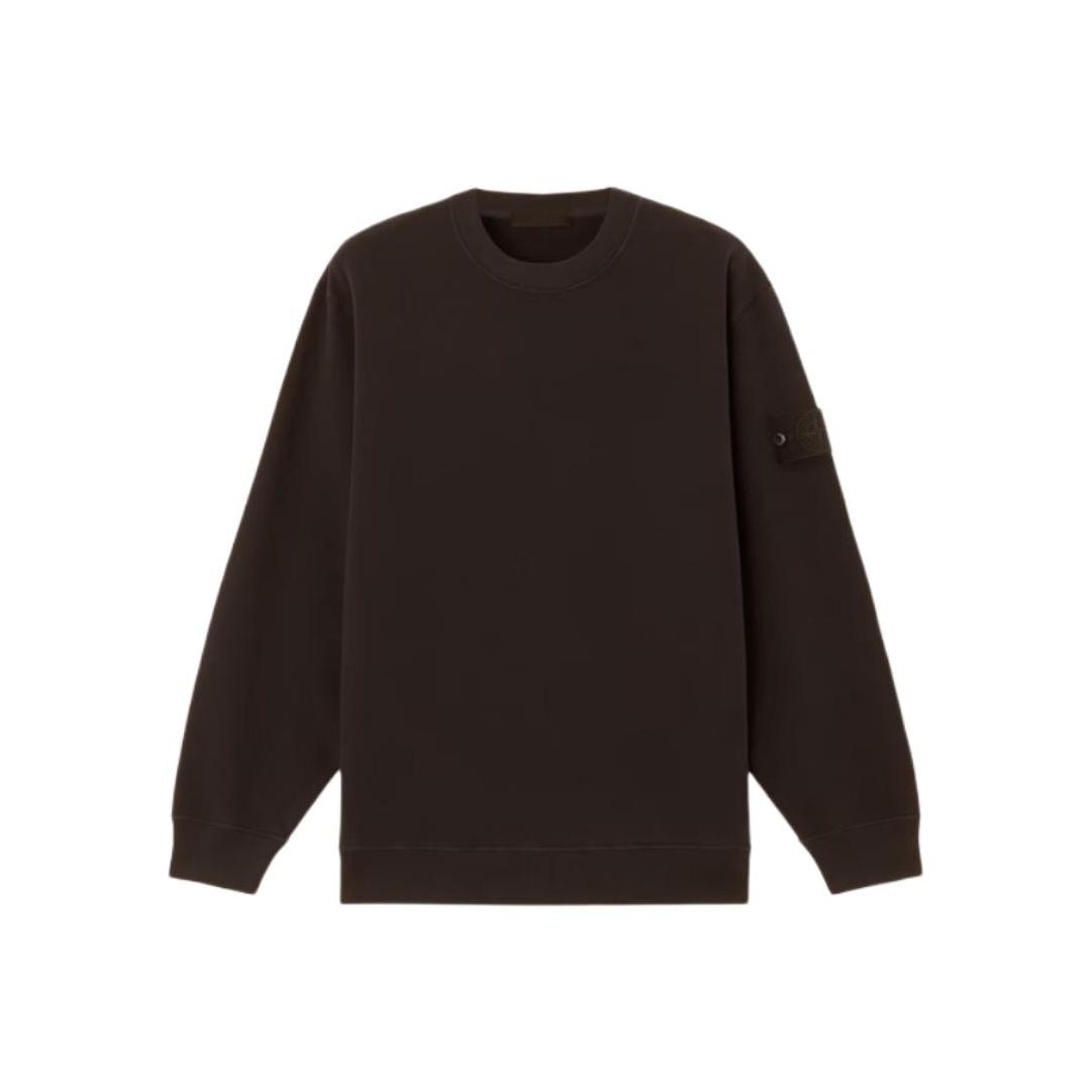 Stone Island Ghost Series Najaar 2025 Geribbelde Kraag Linker Arm Logo Slim Fit Comfortabel Casual Sweatshirt Heren sweatshirt K2S156100069S0F28-V0070 S