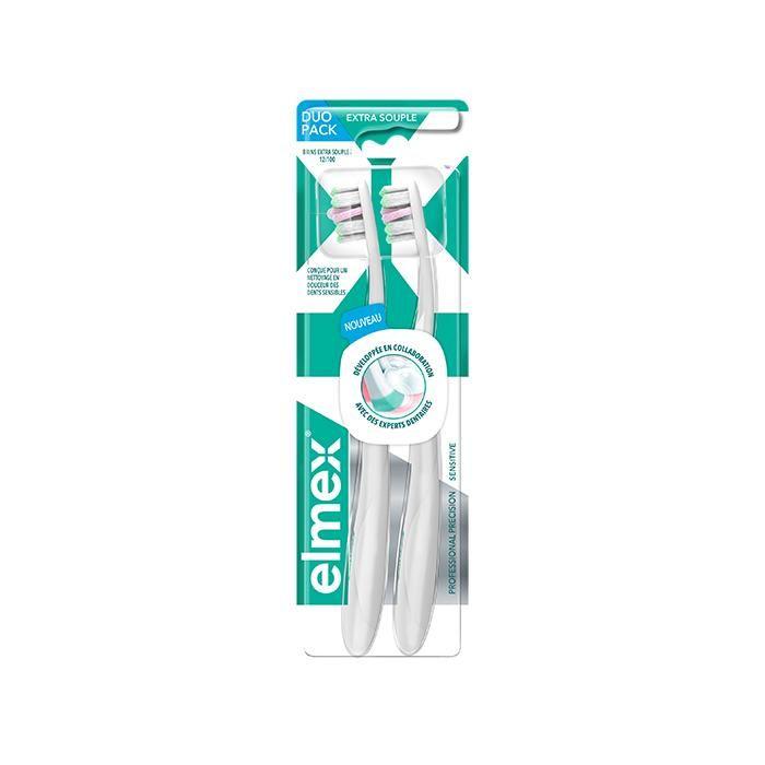 Elmex Brosse à Dents Professional Precision Sensitive Lot de 2