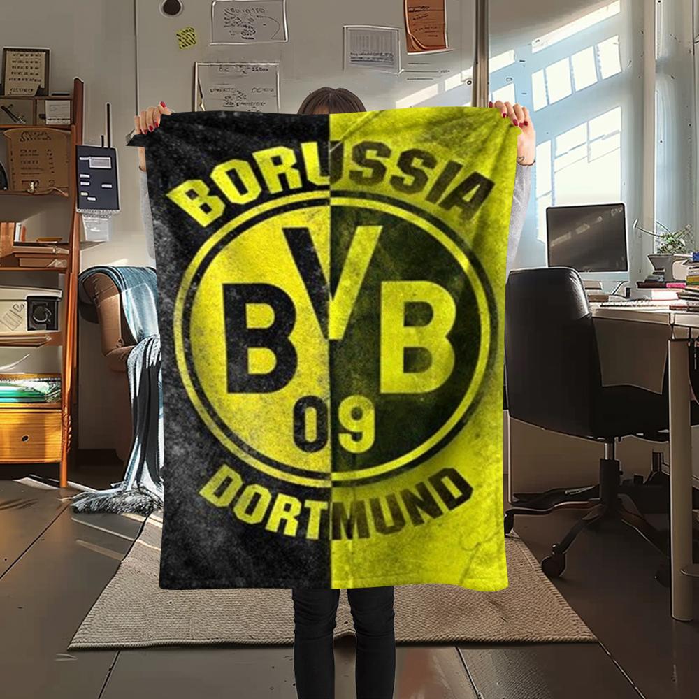 1pz Coperta in Flanella con Stampa di Dortmund, Alta qualità Confortevole per Tutte le Stagioni, Decorazione per la Casa, Calore e Comfort, Perfetta per Regali di Natale28