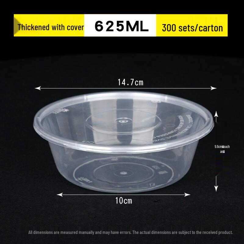 Zhishi Disposable Transparent Round Takeout Containers