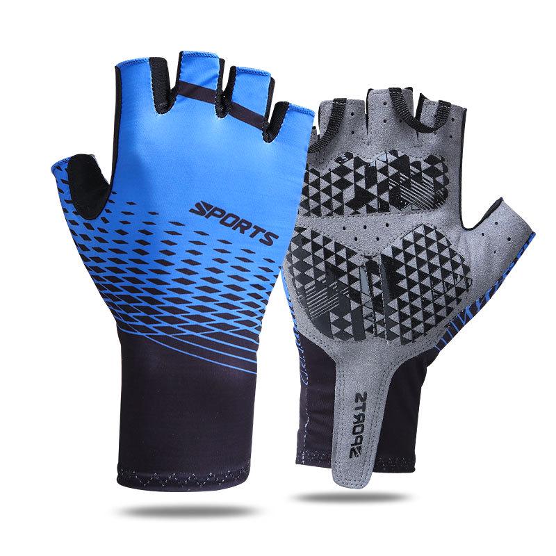 Unisex Summer Breathable Anti-Slip Shock-Absorbing Half Finger Cycling Gloves