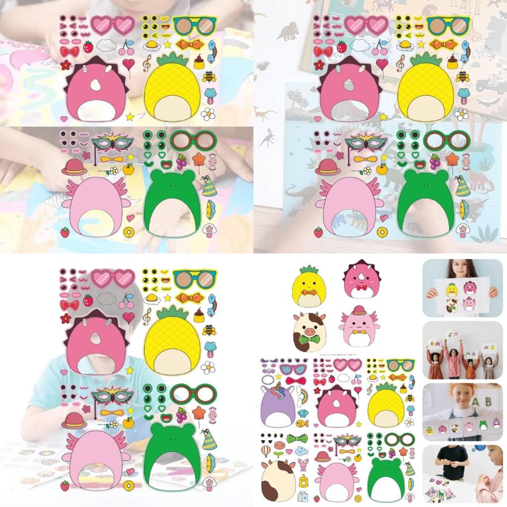 Kinder Cartoon Eltern-Kind Interaktives Puzzle Aufkleber