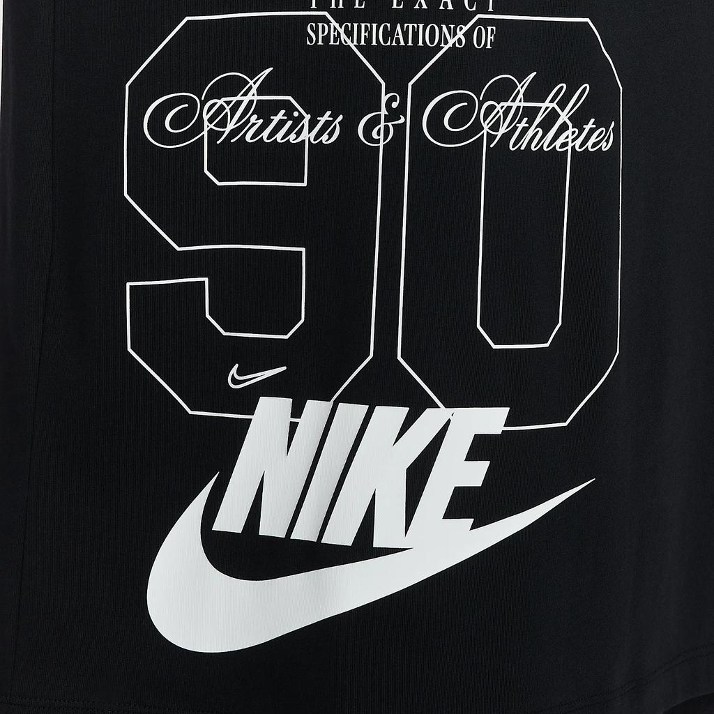 Nike Sportswear Comfortable Letter Logo Pullover Short Sleeve T-Shirt Women Tops Black HJ2994-010