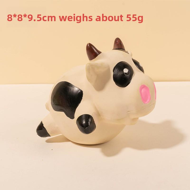 Pet Latex Toy Animal-shaped Latex Toy Squeaking Pig Head Ball Hedgehog Teething Toothbrushing Pet Toy