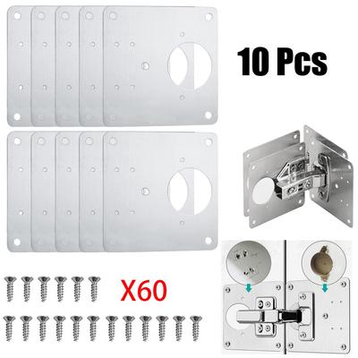 1/2/4 /10Pcs Scharnier Reparatur Platte Schrank Schrank Tür Scharnier Befestigung Platte Schrank Scharniere Reparatur Werkzeug Reparatur Tür Panel Verbindung