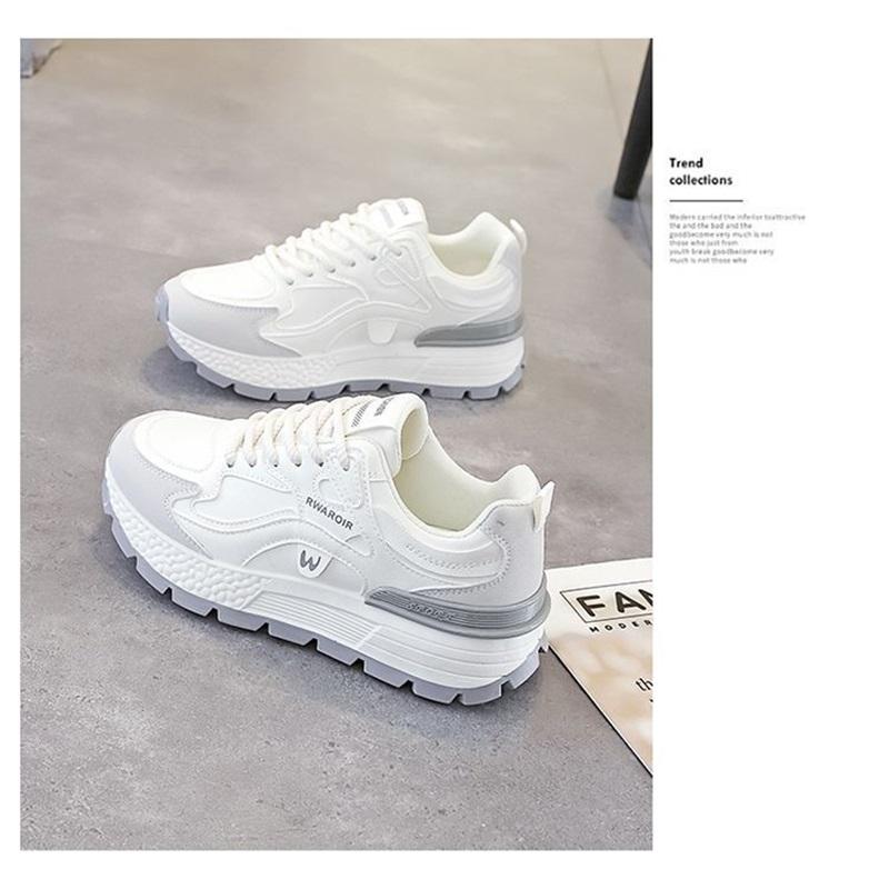  Women's Fashion Chunky Sneakers Casual Lace Up Platform Walking Shoes