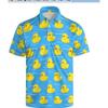 Short Sleeve Polo Shirt with Equestrian Horse Print, Casual Stylish Top