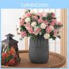 Hydrangea Silk Floral Bouquet With Vintage Embroidery For Wedding Decor And Home Arrangement